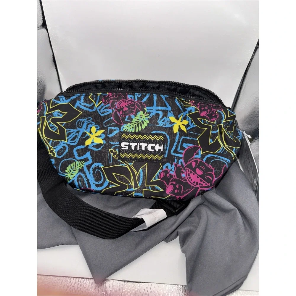 Disney Store Exclusive Lilo And Stitch Colorful Sling Bag/ Fannypack Bag NWT